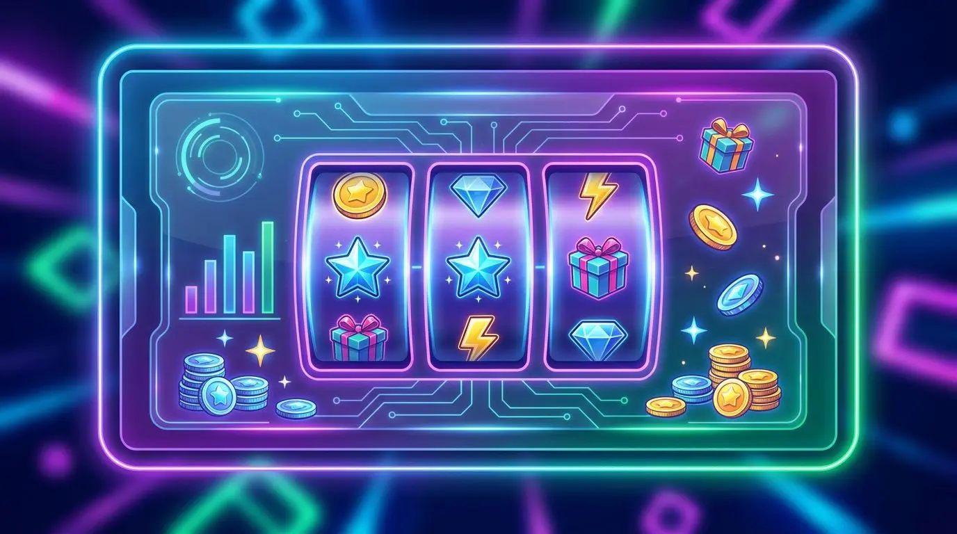 Bonusübersicht mit Freispielen und Aktionen Übersicht von Bonusangeboten mit Symbolen für Freispiele und Aktionen